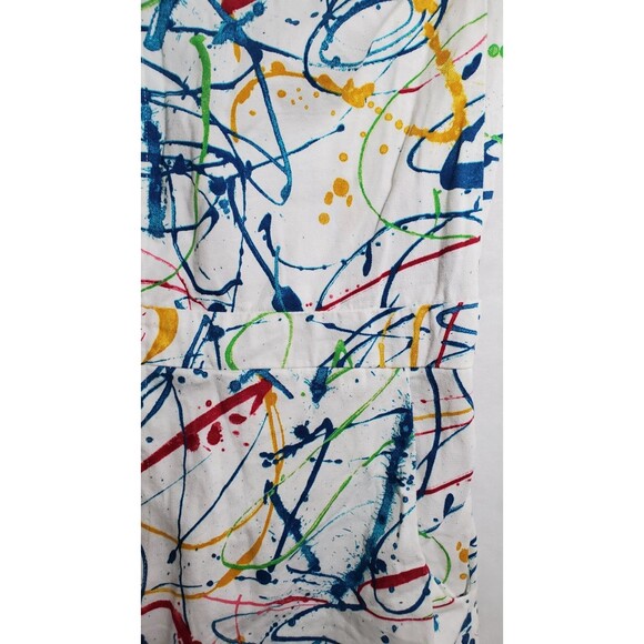 Romphim by Aced Design Men's Paint Splatter Romper Jumpsuit. Size Large- Artist - Picture 4 of 6